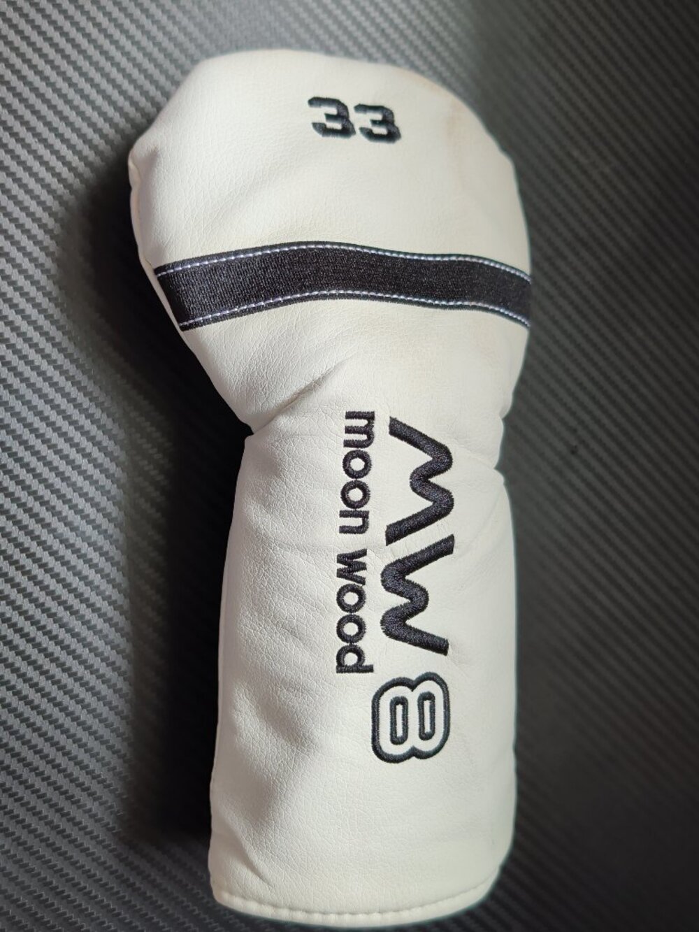 Moon Wood MW8 White/Black 33* Fairway Wood/Hybrid Elastic Keeper Cover